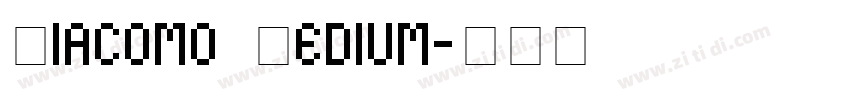 Giacomo Medium字体转换